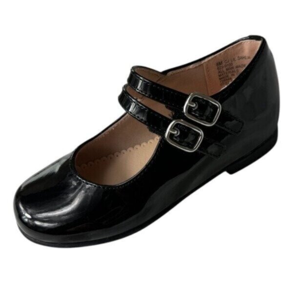 Christie & Jill Toddler Girls Black Mary Jane Party Fancy Shoes 8 - Picture 2 of 7